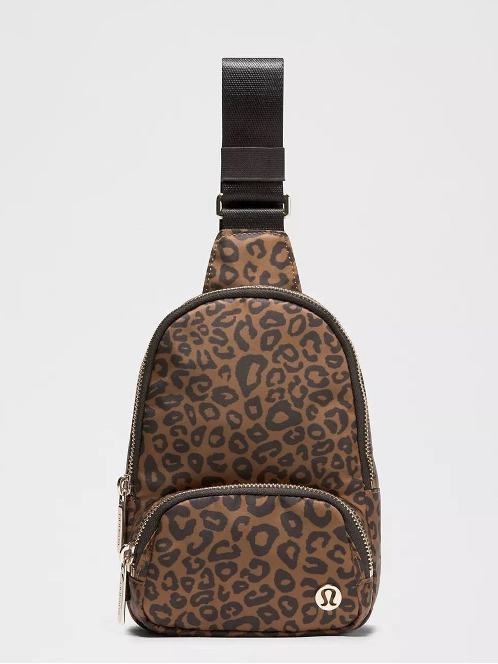lululemon athletica Brown Leopard Print Sling Pack